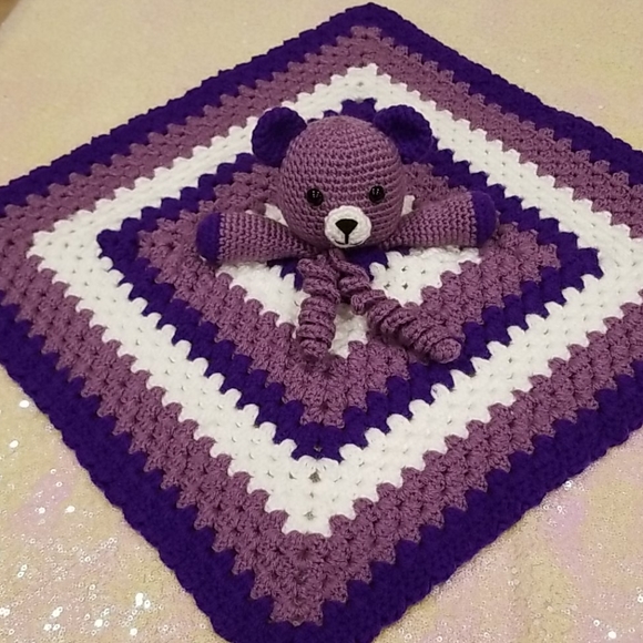 💖HOST PICK💖 Crochet Lovey Teddy Bear Blanket - Picture 7 of 12